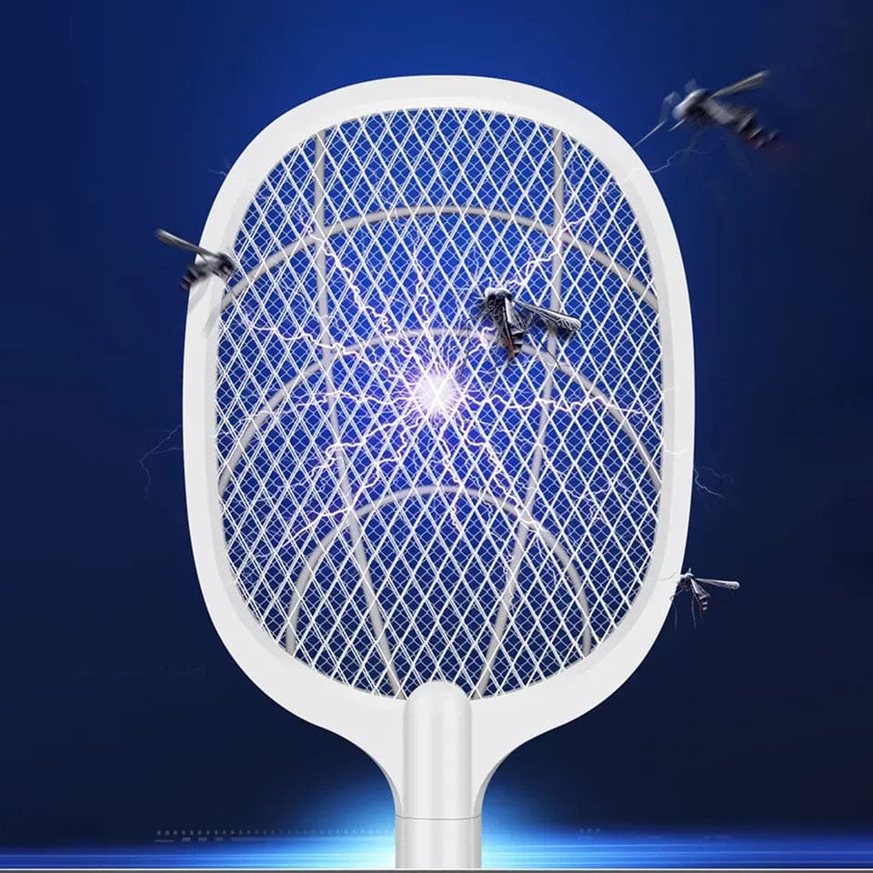 Handheld Electric Mosquito Swatter Racket, 2 in 1 Electric Bug Zapper, Mosquitoes Trap Lamp & Racket, Anti Mosquito Fly Trap, Home Bug Insect Racket, Electric Fly Swatter Racket, USB Rechargeable Electric Fly Swatter For Home and Outdoor Handheld Electric Mosquito Swatter Racket, 2 in 1 Electric Bug Zapper, Mosquitoes Trap Lamp & Racket, Anti Mosquito Fly Trap, Home Bug Insect Racket, Electric Fly Swatter Racket, USB Rechargeable Electric Fly Swatter For Home and Outdoor